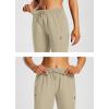 imagebaleaf Womens 15quot Hiking Shorts Long Bernuda Cargo Below The Knee Capris Lightweight Quick Dry Elastic Waist for Casual15inkhaki