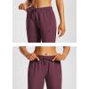 imagebaleaf Womens 15quot Hiking Shorts Long Bernuda Cargo Below The Knee Capris Lightweight Quick Dry Elastic Waist for Casual15inwine Red