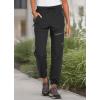 imagebaleaf Womens Hiking Pants Quick Dry Lightweight Water Resistant Elastic Waist Cargo Pants for All Seasons29black