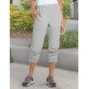 imagebaleaf Womens Hiking Pants Quick Dry Lightweight Water Resistant Elastic Waist Cargo Pants for All Seasons29glacier Gray