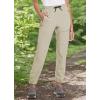 imagebaleaf Womens Hiking Pants Quick Dry Lightweight Water Resistant Elastic Waist Cargo Pants for All Seasons29suntan