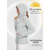 imagebaleaf Womens Sun Protection Jacket Hoodie Clothing Lightweight Long Sleeve Sun Cover Up ShirtGray