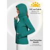imagebaleaf Womens Sun Protection Jacket Hoodie Clothing Lightweight Long Sleeve Sun Cover Up ShirtGreen