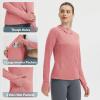imagebaleaf Womens Sun Protection Jacket Hoodie Clothing Lightweight Long Sleeve Sun Cover Up ShirtHeather Orange