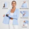 imagebaleaf Womens Sun Protection Jacket Hoodie Clothing Lightweight Long Sleeve Sun Cover Up ShirtKentucky Blue