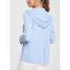 imagebaleaf Womens Sun Protection Jacket Hoodie Clothing Lightweight Long Sleeve Sun Cover Up ShirtKentucky Blue