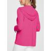 imagebaleaf Womens Sun Protection Jacket Hoodie Clothing Lightweight Long Sleeve Sun Cover Up ShirtRosy