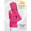 imagebaleaf Womens Sun Protection Jacket Hoodie Clothing Lightweight Long Sleeve Sun Cover Up ShirtRosy