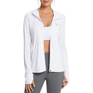 imagebaleaf Womens Sun Protection Jacket Hoodie Clothing Lightweight Long Sleeve Sun Cover Up ShirtWhite