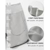 imagebaleaf Womens 5quot Workout Shorts Athletic Running Shorts High Waisted with Zipper Pocket Gym Quick Dry Hiking SportsGrey