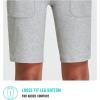 imagebaleaf Womens Bermuda Long Shorts 10quot Knee Length High Rise Athletic Shorts Pull On Workout Walking Golf Running SummerCotton Blend  Heather Light Gray
