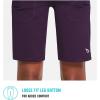 imagebaleaf Womens Bermuda Long Shorts 10quot Knee Length High Rise Athletic Shorts Pull On Workout Walking Golf Running SummerPurple
