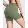 imagebaleaf Womens 8quot 5quot 3quot Biker Shorts High Waist Yoga Workout Gym Running Volleyball Spandex Shorts with PocketsNavy Greensofter
