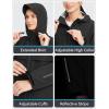 imagebaleaf Womens Rain Jacket Waterproof Lightweight Raincoat Windbreaker Outdoor Hooded TravelBlack