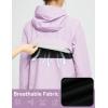 imagebaleaf Womens Rain Jacket Waterproof Lightweight Raincoat Windbreaker Outdoor Hooded TravelPastel Purple