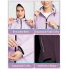 imagebaleaf Womens Rain Jacket Waterproof Lightweight Raincoat Windbreaker Outdoor Hooded TravelPastel Purple