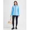 imagebaleaf Womens Rain Jacket Waterproof Lightweight Raincoat Windbreaker Outdoor Hooded TravelSky Blue