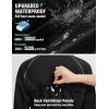 imagebaleaf Womens Rain Jackets Waterproof Windbreaker Packable Lightweight Cycling Running Jacket Hiking Gear Reflective HoodedBlack