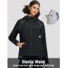 imagebaleaf Womens Rain Jackets Waterproof Windbreaker Packable Lightweight Cycling Running Jacket Hiking Gear Reflective HoodedBlack