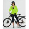 imagebaleaf Womens Rain Jackets Waterproof Windbreaker Packable Lightweight Cycling Running Jacket Hiking Gear Reflective HoodedFluorescent Green