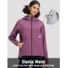 imagebaleaf Womens Rain Jackets Waterproof Windbreaker Packable Lightweight Cycling Running Jacket Hiking Gear Reflective HoodedRose Red