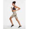 imagebaleaf Womens Bermuda Long Shorts 10quot Knee Length High Rise Athletic Shorts Pull On Workout Walking Golf Running SummerKhaki