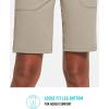 imagebaleaf Womens Bermuda Long Shorts 10quot Knee Length High Rise Athletic Shorts Pull On Workout Walking Golf Running SummerKhaki