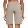imagebaleaf Womens Bermuda Long Shorts 10quot Knee Length High Rise Athletic Shorts Pull On Workout Walking Golf Running SummerKhaki