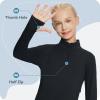 imagebaleaf Girls Long Sleeve Shirts Fleece Jacket Fall Half Zip Pullover Kids Sweatshirts Athletic Thermal CoatBblack