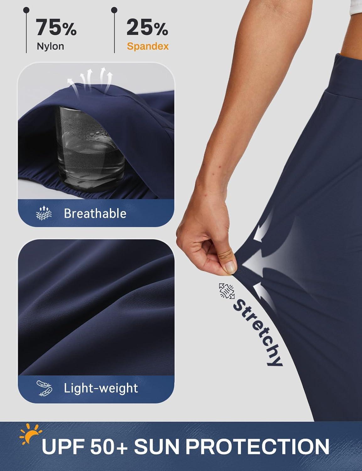 imagebaleaf Womens Business Casual Pants Stretch Travel Pants On Airport with Zipper Pockets Dressy Slacks Golf Work Pull onNavy