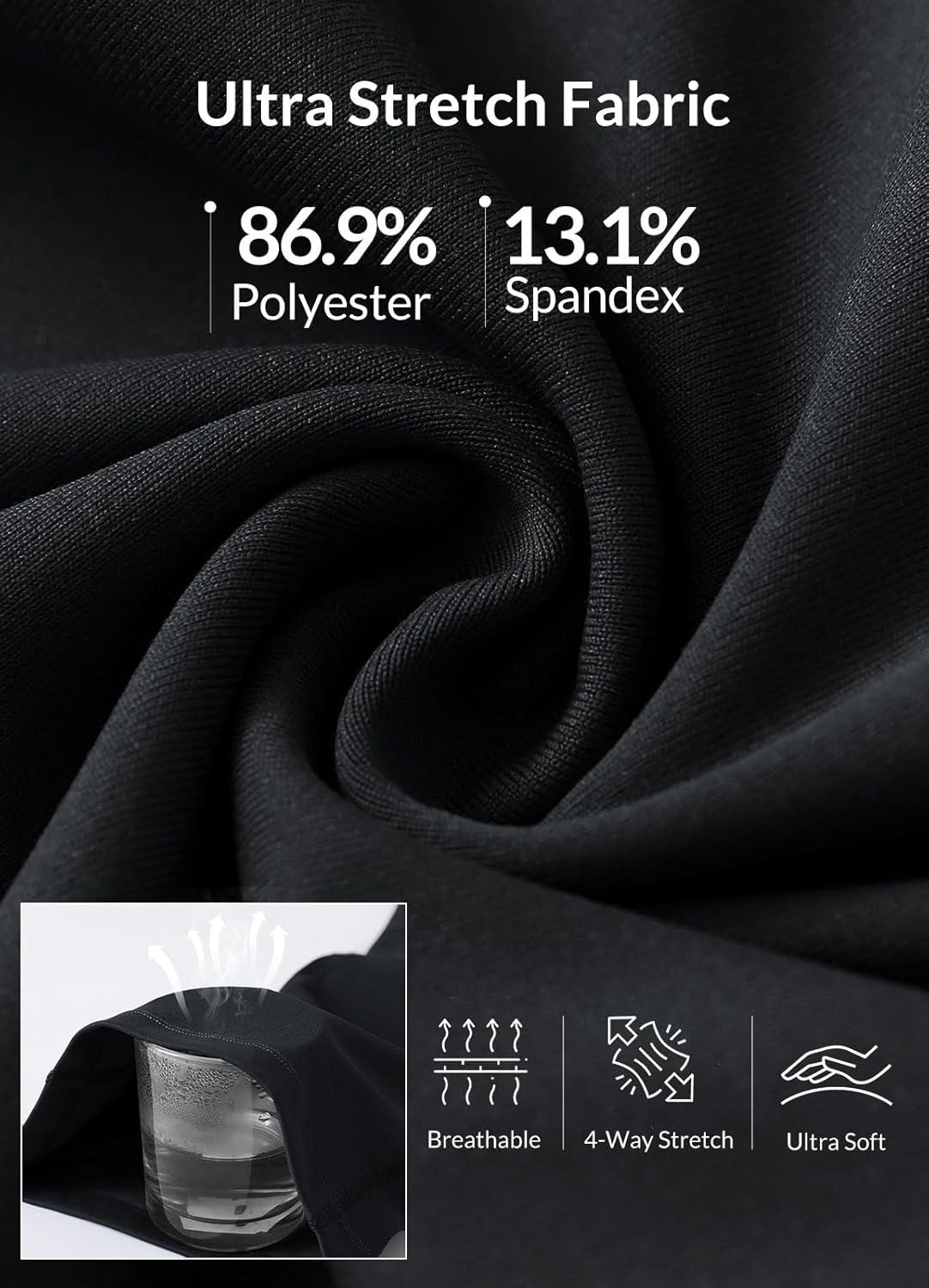 imagebaleaf Womens Yoga Capri Pants High Waist Capri Leggings with Pockets Wide Leg Crop Exercise Workout Summer PantsV Waistblack