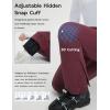 imagebaleaf Snow Pants Womens Fleece Lined Water Resistant Insulated Softshell Winter Ski Pants with Pockets Snowboarding HikingWine Red