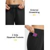 imagebaleaf Womens Athletic Pants Quick Dry Joggers Water Resistant Lightweight Cycling Hiking Ankle Zipper Pockets UPF 50Black