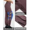 imagebaleaf Womens Athletic Pants Quick Dry Joggers Water Resistant Lightweight Cycling Hiking Ankle Zipper Pockets UPF 50Dark Brown