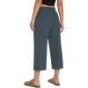 imagebaleaf Womens Capri Pants Wide Leg Plus Size UPF50 Lightweight Quick Dry Pants Casual Loose Sweatpants Hiking Walking21 Caprisgrey