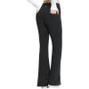 imagebaleaf Womens Cotton Flare Yoga Pants High Waisted Bootcut Bell Bottom Leggings Dressy Work Office TrousersBlack