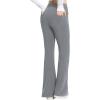 imagebaleaf Womens Cotton Flare Yoga Pants High Waisted Bootcut Bell Bottom Leggings Dressy Work Office TrousersGrey