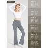 imagebaleaf Womens Cotton Flare Yoga Pants High Waisted Bootcut Bell Bottom Leggings Dressy Work Office TrousersGrey
