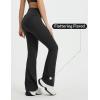 imagebaleaf Womens Flare Yoga Pants Fold Over Flared Leggings with Pockets Tummy Control Bootcut PantsBlack