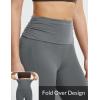 imagebaleaf Womens Flare Yoga Pants Fold Over Flared Leggings with Pockets Tummy Control Bootcut PantsDark Grey