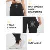 imagebaleaf Womens Fleece Lined Joggers Pants Winter Warm Water Resistant Running Hiking Thermal Sweatpants Zipper PocketsBlack