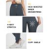 imagebaleaf Womens Fleece Lined Joggers Pants Winter Warm Water Resistant Running Hiking Thermal Sweatpants Zipper PocketsDark Gray