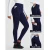 imagebaleaf Womens Fleece Lined Leggings Thermal Hiking Pants Water Resistant Pockets Winter Warm Cargo Insulated TightsNavy Blue
