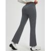 imagebaleaf Womens Fleece Lined Pants Winter Flare Yoga Pants Warm Thermal Bootcut LeggingsDark Gray