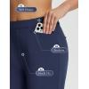 imagebaleaf Womens Golf Pant Winter Fleece Lined Pants with Belt Loops Pockets Travel Work CasualHnavy Blue