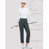 imagebaleaf Womens Golf Pant Winter Fleece Lined Pants with Belt Loops Pockets Travel Work CasualIdark Grey