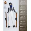 imagebaleaf Womens Snow Bibs Pants Waterproof Insulated Ski Overalls Pants Snowboarding Winter Warm Snow SuitWhite