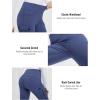 imagebaleaf Womens Thick Fleece Lined Pants Flare Leg Winter Snow Water Resistant Cargo Pockets High Waisted WarmNavy Blue
