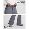 imagebaleaf Womens Waterproof Pants Hiking Snow Fleece Lined Pockets Thermal Warm Insulated Softshell SkiDark Gray