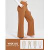 imagebaleaf Womens Winter Pants Fleece Lined Wide Leg Sweatpants with Pockets Warm Yoga Lounge DrawstringCaramel
